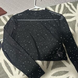 SHEIN Black Sequin Hat